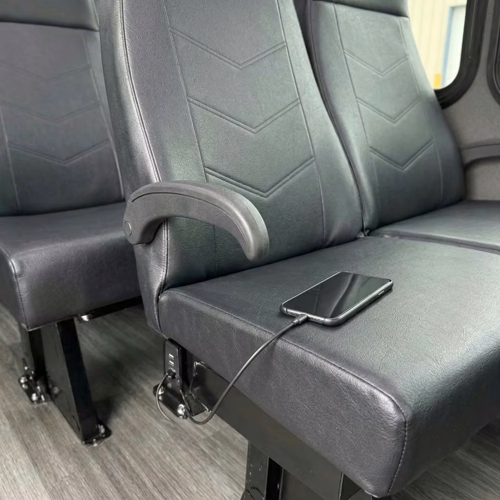 goshen 15 passenger minibus usb charging