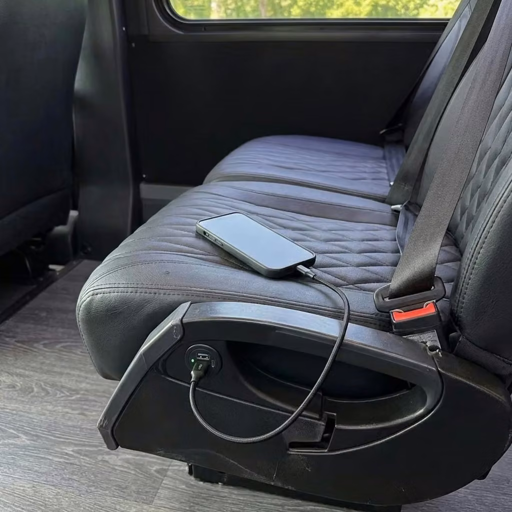 goshen 20 passenger minibus usb charging