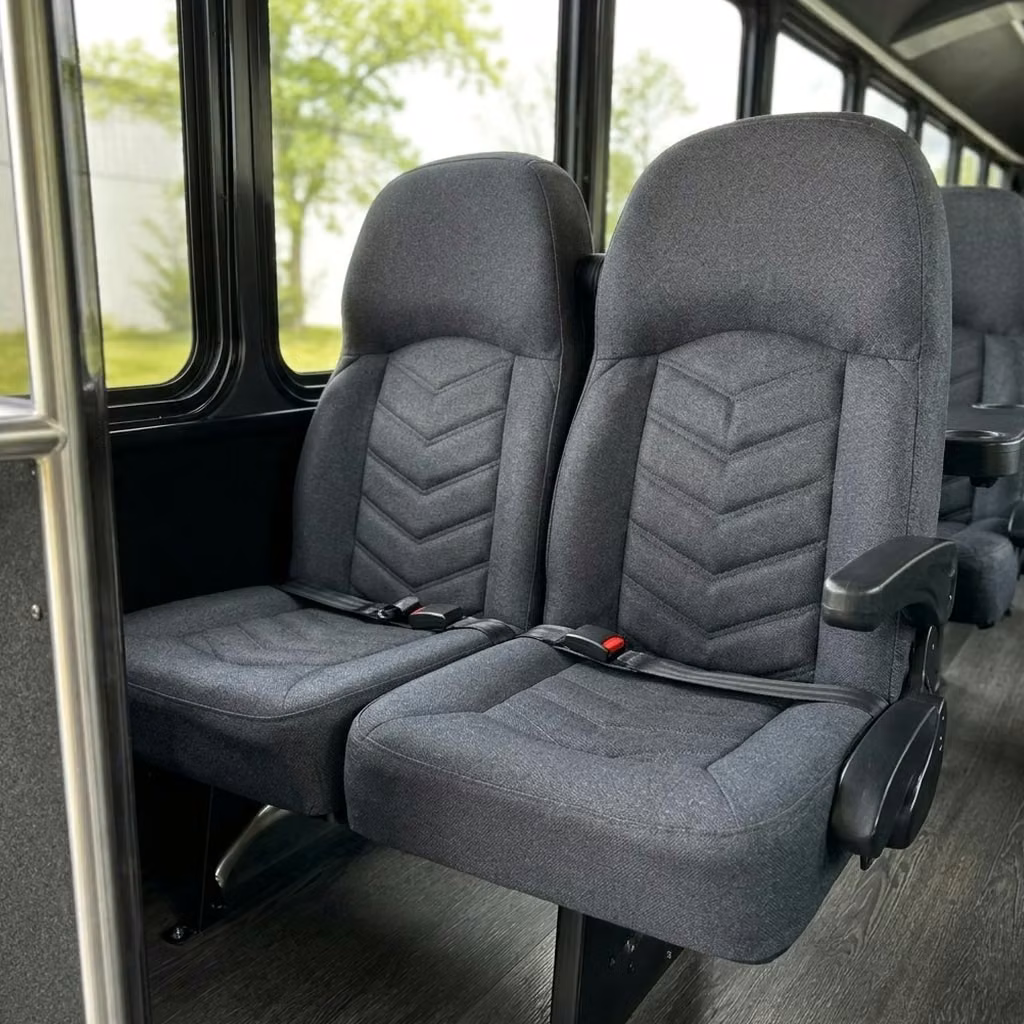 goshen 25 passenger minibus high back seats