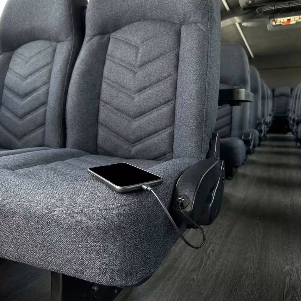 goshen 25 passenger minibus usb charging
