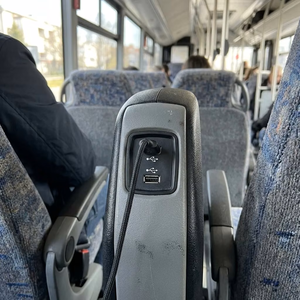 goshen 28 passenger minibus usb charging