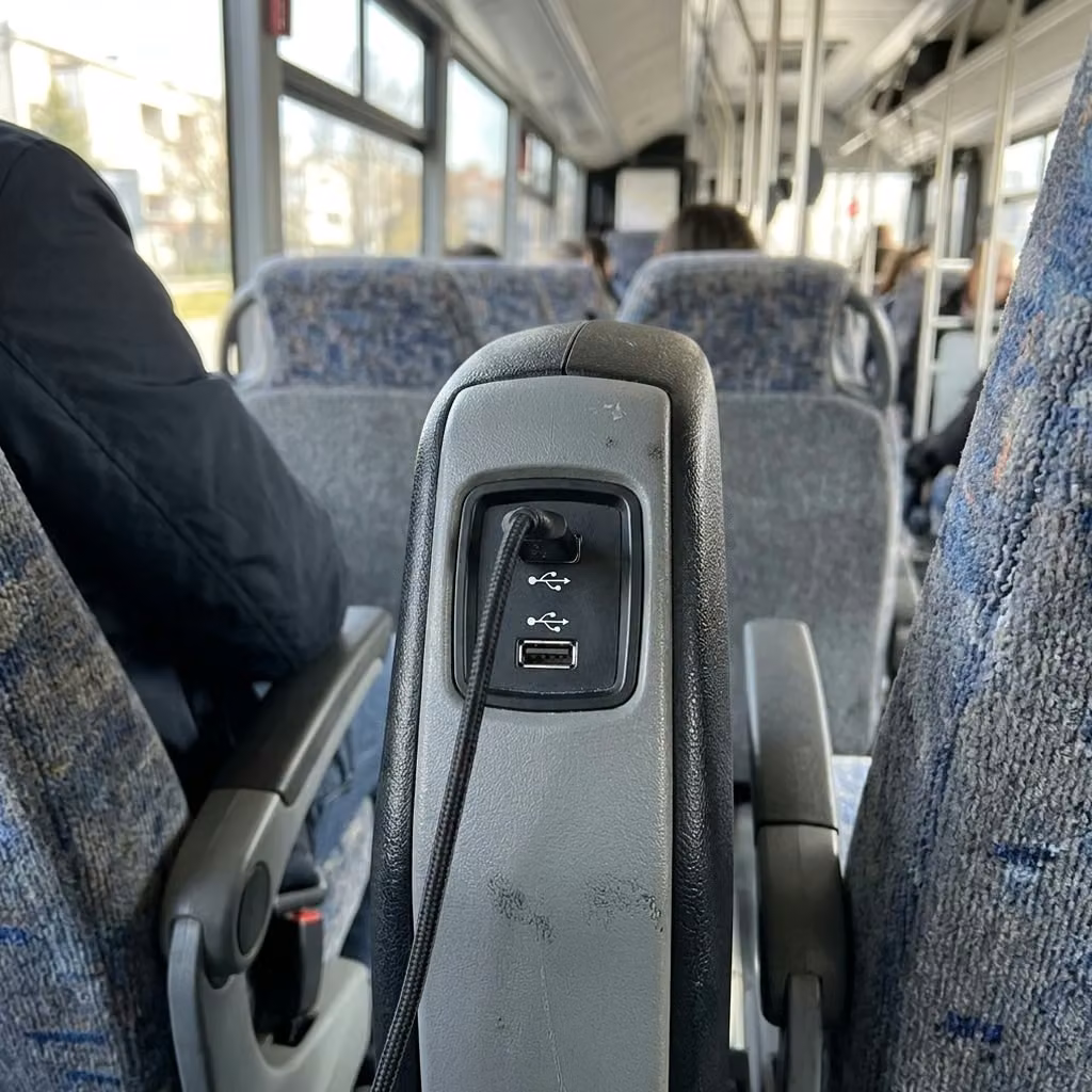 goshen 30 passenger minibus usb charging