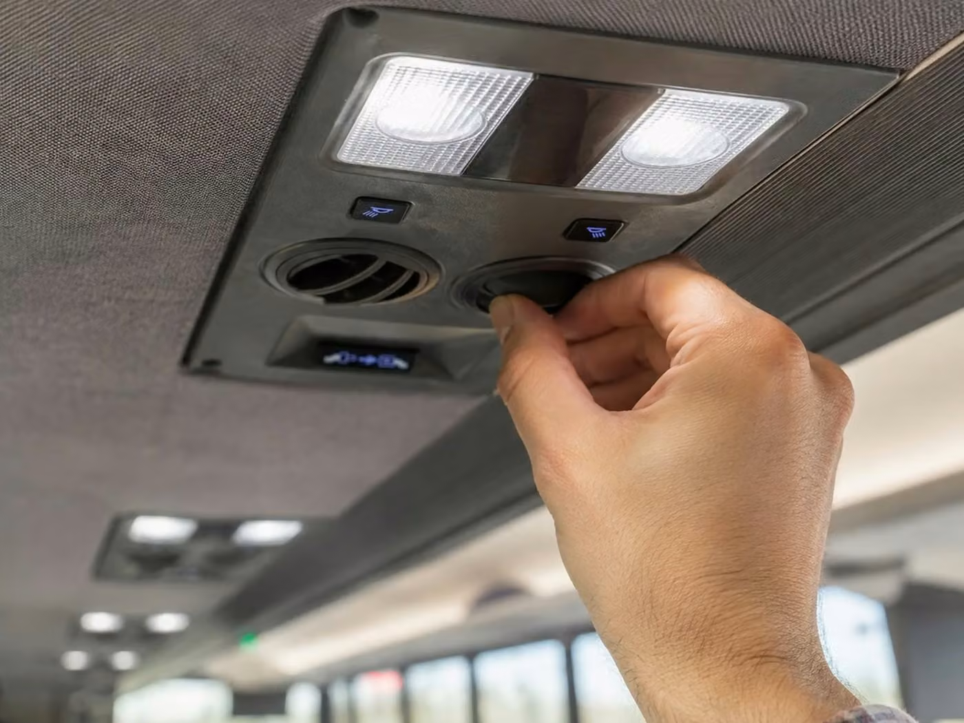 goshen 56 passenger charter bus air conditioning