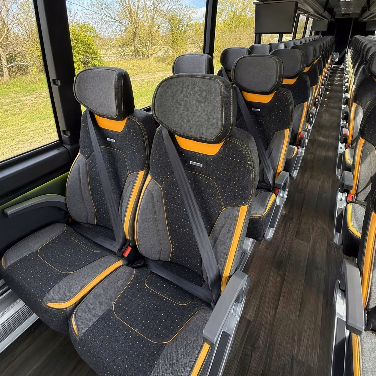 goshen charter bus interior 2