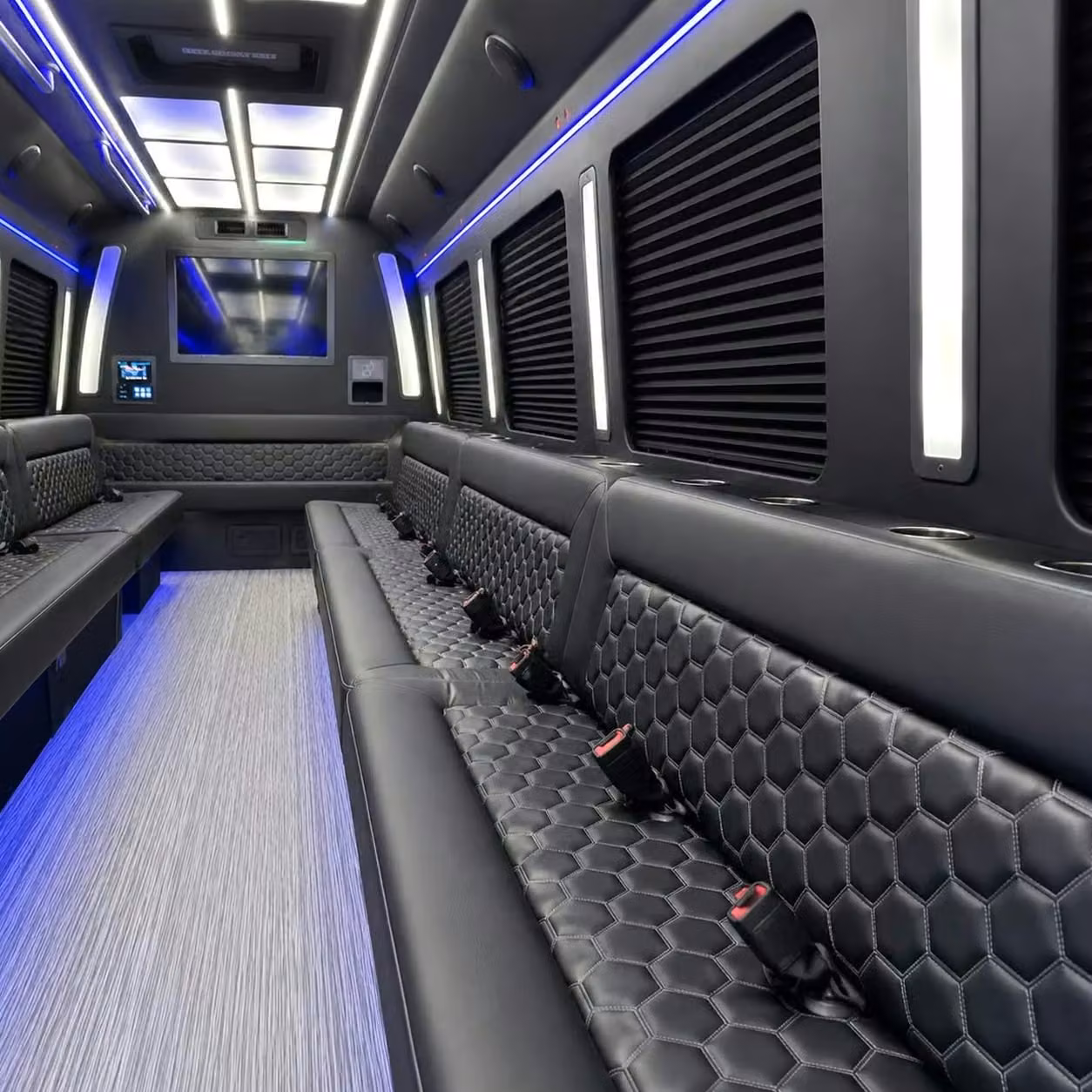 goshen party bus party lighting