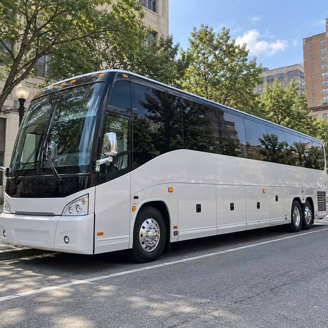 goshen private goshen buses for the wedding party and groomsmen